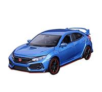 RCESSD coleccionar Modelos 1:32 para Honda Civic Type-R, Modelo de Coche de Metal Fundido a presión, Coche de Juguete con Sonido y luz Auto Modelo (Color : Azul)