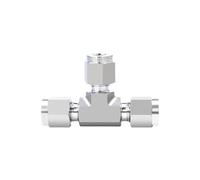 RCGKNNMUZ 1 UNIDS 6000-PSI-SS316L 3 Vías 1/16 "-1" 3-25 mm Tubo OD Unión de Compresión SUS316L Acoplador de Acero Inoxidable Conector de Instalación de Tubería con Bloqueo de Tuerca(19.02mm 3l4 Inch)