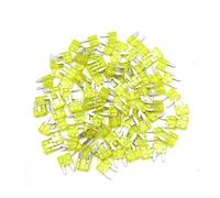 RCGKNNMUZ 100 Uds Universal 20A plástico Amarillo Motocicleta Coche Mini Carcasa Estilo Hoja Fusible