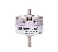 RCGKNNMUZ Actuador rotativo de Paleta Simple CRB2BW/CDRB2BW10-90/180/270S Cilindro neumático Doble Eje oscilante paletas(Cdrb2bw10-180s)
