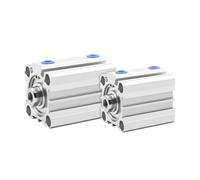 RCGKNNMUZ Cilindro neumático Compacto de Doble Efecto con pistón Delgado y Rosca Externa ACQ12/16/20/25/32/40-10-20-25-30-40-50-60-B(ACQ12 (No Magnet))