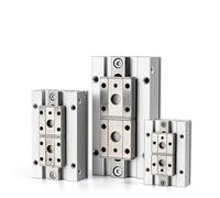 RCGKNNMUZ Cilindro neumático de Perfil bajo, Pinza Aire paralela, Cilindro Fuerza MHF2 8D, 10D, 12D, 16D, 20D, neumática(MHF2-16D)
