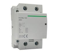 RCGKNNMUZ Contactor Modular HCH8s-100, 2P, 100A, 2NO o 4NO, 220V, automático, for Uso doméstico, Tipo riel DIN, 1 Unidad(100A 2NO AC230V)