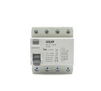 RCGKNNMUZ Disyuntor de Corriente Residual de Pila de Carga 2P/4P 10/30/100/300mA Tipo DC Fuga a Tierra de Carril B 6KA(2P 10A)