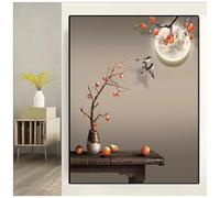 RCGNR Cubierta Decorativa para Panel EléCtrico, Pintura Decorativa para Caja De Medidor EléCtrico, Pintura Decorativa De Caja De Medidor Creativa, Sala De Estar, Oficina C,45x55cm