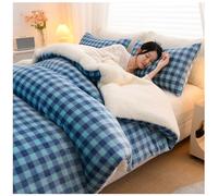 RCGNR EdredóN De Invierno, Manta Reversible De Sherpa, NúCleo De Cachemira De Lana EdredóN, Acogedora Manta Gruesa De Invierno, EdredóN De Terciopelo De Cordero B, 150x200cm/3kg