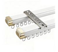 RCGNR Rieles para Cortinas Techo, Rieles De Cortina De Techo Soporte Riel, Riel Divisor Habitaciones para Ventanas, para Sala De Estar, BañO, Dormitorio Y ParticióN E,100cm