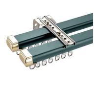 RCGNR Rieles para Cortinas Techo, Rieles De Cortina De Techo Soporte Riel, Riel Divisor Habitaciones para Ventanas, para Sala De Estar, BañO, Dormitorio Y ParticióN C1,100cm