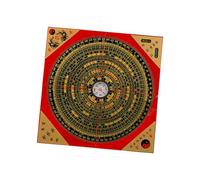 RCGOFOLLOW Adornos Feng Shui Decoración Oficina Hogar Planificación Compacto Portátil Tradicional Brújula de mano Elaborada con cuidado Brújula china Atrae riqueza Buena suerte, 18.5 cm