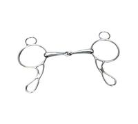 RCGOFOLLOW Bocado de Caballo en Forma de H para un Control cómodo en el Entrenamiento Ecuestre y Comodidad en Todo Momento. Bocado de Entrenamiento de Semental de 125 mm.
