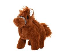 RCGOFOLLOW Caballo de Peluche Realista | Mascota robótica de simulación eléctrica Inteligente para niños. Caballo Peluche Realista Que Camina con Poni, A