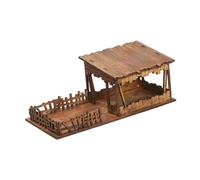 RCGOFOLLOW Casa en Miniatura a Escala 1/72, Modelo de casa, Rompecabezas artístico 3D de para Madera para Adultos, para fomentar Habilidades prácticas,
