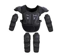 RCGOFOLLOW Chaqueta de Motocross para niños, Equipo de protección Corporal Completo, Protector Pecho, Columna Vertebral, Espalda, Rodilleras, Coderas, Ajuste cómodo Ajustable, para Montar a Caballo,