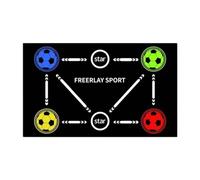 RCGOFOLLOW Colchoneta de Entrenamiento de fútbol con función absorción Impactos para Interiores y Exteriores Que Proporciona un Espacio Seguro para Mejorar Las Habilidades.