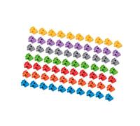 RCGOFOLLOW Conector de construcción de rieles, piezas juegos construcción, juguete, 70 conectores vías para juego vías tren Para madera, incluye infinitas opciones montaje, accesorios tren