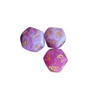 RCGOFOLLOW Dados de Signos astrológicos para enseñar matemáticas, Juegos de, Juegos y Actividades Familiares. Los Dados Constelaciones están Hechos acrílico. Juego rol astrología