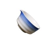 RCGOFOLLOW Elegante tazón japonés para mezclar matcha con vertedor. Preparación y servicio de matcha. Taza de té verde japonés. Tazones para batir, Azul, 12.5 x 6.4 cm