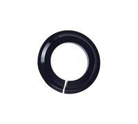 RCGOFOLLOW Espaciador de dirección de Bicicleta, fácil de Instalar, Duradero, de aleación de Aluminio, Accesorio para entusiastas de Bicicletas de montaña y Carretera, Anillo de, Negro, Base D