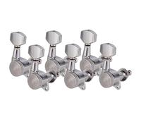 RCGOFOLLOW Guitarra clásica Clavijas de guitarra Clavijas de bajo Configuración eficiente Excelente rendimiento Músicos serios afinación acústicas, 6R Plata, 23 x 17.5 x 25 mm