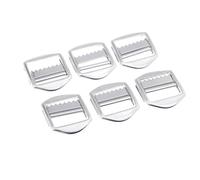 RCGOFOLLOW Hebillas deslizantes de metal plateado, hebilla ajustable, ajustador de cinta, accesorios para bolsos, cierres de costura, componentes de cobre de primera calidad,