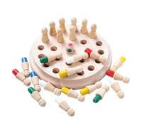 RCGOFOLLOW Juego de ajedrez con cerillas de Memoria, Juguetes Rompecabezas, Experiencia Aprendizaje Divertida, Cultivar Habilidades cognitivas Manera lúdica, Juego ajedrez con cerillas Memoria