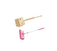 RCGOFOLLOW Juego de Limpieza para niños El Juego de Limpieza para niños fomenta el Roles con recogedor a través una casa Juegos imaginativa para, Rosa