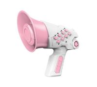 RCGOFOLLOW Juguete Cambiador de Voz para niños con Impresionantes capacidades de Cambio Sonido Que harán reír y entretener a los niños. Micrófono Mano con Cambiador , Rosa , 10x7x12.5cm