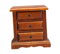 RCGOFOLLOW Mesita de Noche para casa de muñecas en Miniatura, 1 12 Piezas para entusiastas Las Casas muñecas La cajonera en Miniatura es Resistente y está diseñada para durar Detalles intrincados la