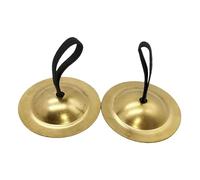 RCGOFOLLOW Mini platillos de mano con un agradable sonido de percusión, ideales para actividades recreativas al aire libre, para niños, que mejoran el sentido del, 5.5 cm