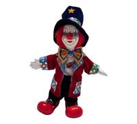 RCGOFOLLOW Muñeco Payaso de cerámica de 18 cm/7,09 Pulgadas, Halloween, con articulaciones móviles únicas, un Bonito Objeto colección para Adultos. Fabricado por Profesionales.