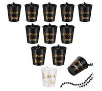 RCGOFOLLOW Paquete de 12 collares de vasos de chupito verdes para, do