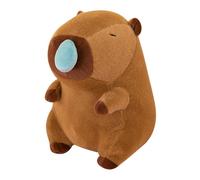 RCGOFOLLOW Peluche de carpincho para acurrucarse con adorables cuentos para dormir y decoración de habitación. Muñeco carpincho realista con secreción nasal. Muñeco, Marrón, 45cm