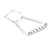 RCGOFOLLOW Piezas para guitarra de jazz Archtop. Cordal trapezoidal cromado de cuerpo hueco para una interpretación sin esfuerzo. Cordal para guitarra Archtop cuerpo hueco. Puente jazz.