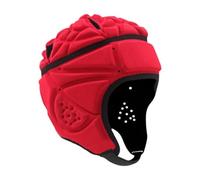 RCGOFOLLOW Protector de Casco de Rugby Que Garantiza Seguridad y Comodidad con Correas Ajustables Jugadores Rugby Que Buscan un Casco confiable Protector fútbol, Rojo, 58cm a 64cm