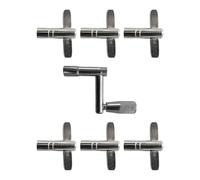 RCGOFOLLOW Taladro de reemplazo de cabeza, herramienta manual para llave tambor, llave tambor simple para una afinación efectiva y una configuración rápida, afinación percusión continua, accesorios
