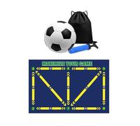 RCGOFOLLOW Tapete de Entrenamiento de fútbol Antideslizante, fácil Transportar, para Practicar fútbol en Interiores, Entrenamiento Habilidades Que Permite Entrenar y Mejorar la práctica en