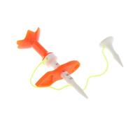RCGOFOLLOW tee de Pelota de Golf irrompible con guía tee de Pelota de Golf irrompible Entrenamiento de posicionamiento Soporte para Clavijas para Todos los golfistas Práctica al, Naranja, 8.7 cm