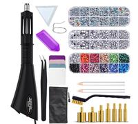 RCIDOS Aplicador De Hotfix, Aplicador Rhinestones Hotfix, Aplicador De Piedras Strass Hotfix Aplicador Herramienta Con 1 Bandeja De Diamantes 7 Puntas Aplicadoras, Para Sombrero Ropa Pantalones