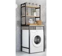 RCJCQSR Estante Organizador De Baño Ahorra Espacio, Estantería Superior para Lavadora, Ahorro De Espacio En El Baño, Estante Superior para Lavadora(Size:3 Layers,Color:Black)