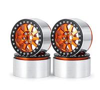 RCLIONS 4 unids aleación de aluminio 2.2 pulgadas RC Beadlock Ruedas Llantas 35mm para Axail Wraith RR10 TRX4 1/10th RC Crawler Truck Car
