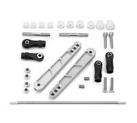 RCLions Barra estabilizadora trasera de metal de aleación para 1/10th Rock Crawler Car Axial Wraith RR10/90048/90053, Yeti 90025 (Plata)