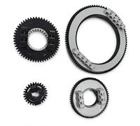 RCmall Piezas giratorias para bloques de construcción MOC de 28/56/60/104 | Juego de tocadiscos de 28/56/60/104 dientes para reparaciones de plataformas giratorias y modelos mecánicos