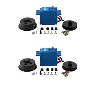 RCmall Sail W5508-2T JX W5508-2T - Servo de cabrestante de 8 kg, 360°, alta velocidad, 0,40 segundos, para barcos RC y carreras de yates IOM, paquete de 2