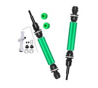 RCMYou Parte de actualizaciones CVD del eje de transmisión para 1/10 Traxxas Rustler VXL 4X4 4WD Stampede VXL Hoss VXL Slash Platinum/Slash Ultimate/Slash VXL 4x4, 2pcs Front Hop-Ups Eje de transmisión (más resistencia) Verde