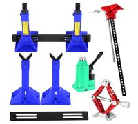 RCMYou RC Upgrades - Gato de elevación de metal para decoración de metal para 1/8 1/10 SCX10 TRX4 Gen7 Gen8 RC 4WD D90 Tamiya CC01 D110 TF2 HPI HSP, gato hidráulico Hops Up, azul marino