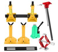 RCMYou RC Upgrades - Gato de elevación de metal para decoración de metal para 1/8 1/10 SCX10 TRX4 Gen7 Gen8 RC 4WD D90 Tamiya CC01 D110 TF2 HPI HSP, gato hidráulico salta, amarillo