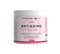 RcOcio-Sodermol Antiaging Facial con Colágeno Verisol®, Ácido Hialurónico y Coenzima Q10 - Fórmula Antiedad para Piel Firme, Hidratada y Luminosa - Sabor Frutos Rojos - 150 g