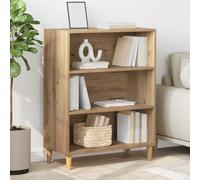 RCODSSK Aparador de madera blanca 90 cm de alto, 69,5 x 32,5 x 90 cm, con 3 estantes, armario auxiliar de madera