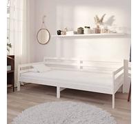 RCODSSK Cama de día multifuncional como sofá de madera maciza de pino con colchón de 90 x 200 cm para la noche de invitados