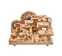 RCPLANTOUY SN115 - Kit de modelo de pista de bolas de acero de madera 3D con transmisión mecánica, artesanía premium y diseño atractivo, kit mecánico para bricolaje individual y decoración del hogar